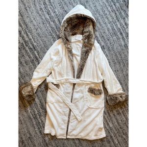 Pottery Barn faux fur robe